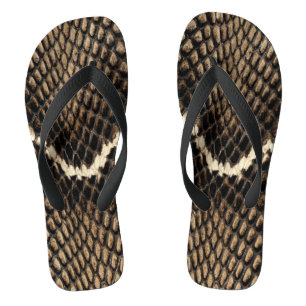 Chanclas Piel de serpiente Faux Cobra