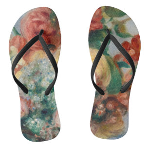 Chanclas Pierre-Auguste Renoir - Flores en una plaza