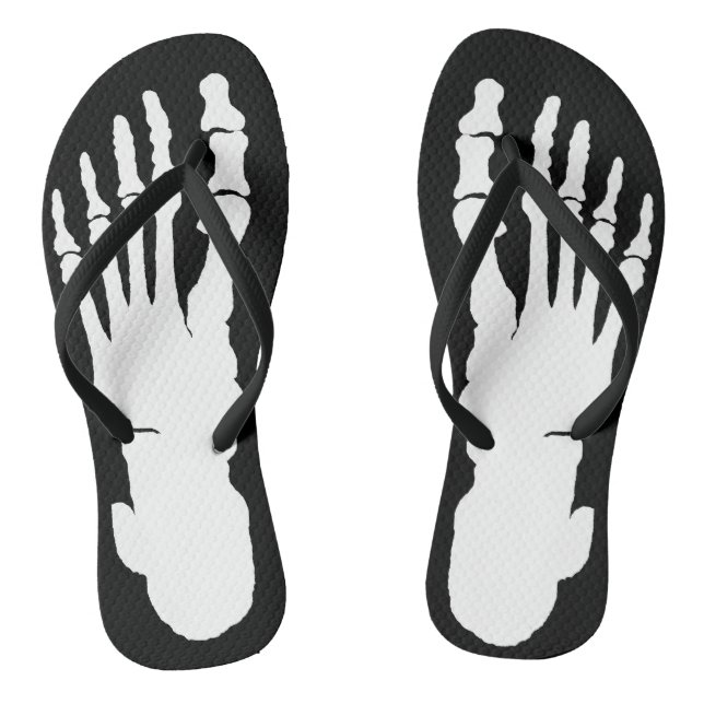 Chanclas Pies de esqueleto de rayos X (Plantilla)