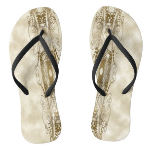 Chanclas Pilares dorados