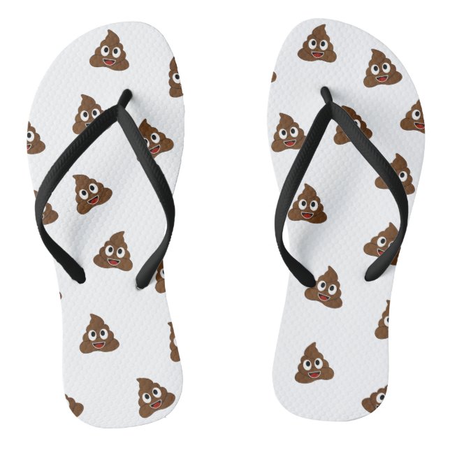 Chanclas Pile of Poo emoji smiling poops (Plantilla)