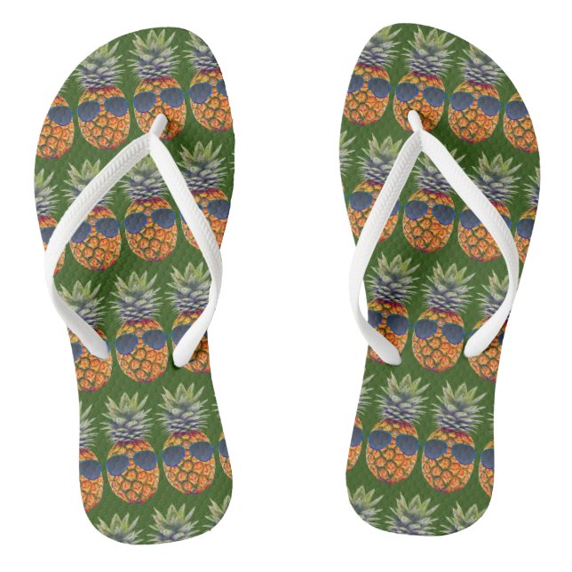 Chanclas Piña con gafas de sol para los pies, ZSSG (Plantilla)