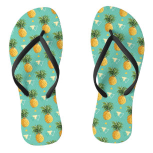 Chanclas Piñas brillantes en modelo geométrico