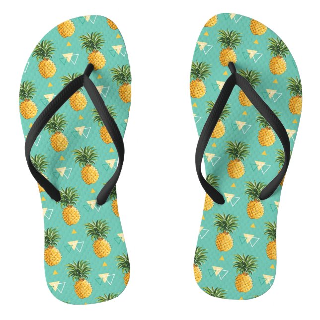 Chanclas Piñas brillantes en modelo geométrico (Plantilla)