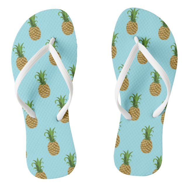 Chanclas Pineapple Print Flip Flops (Plantilla)