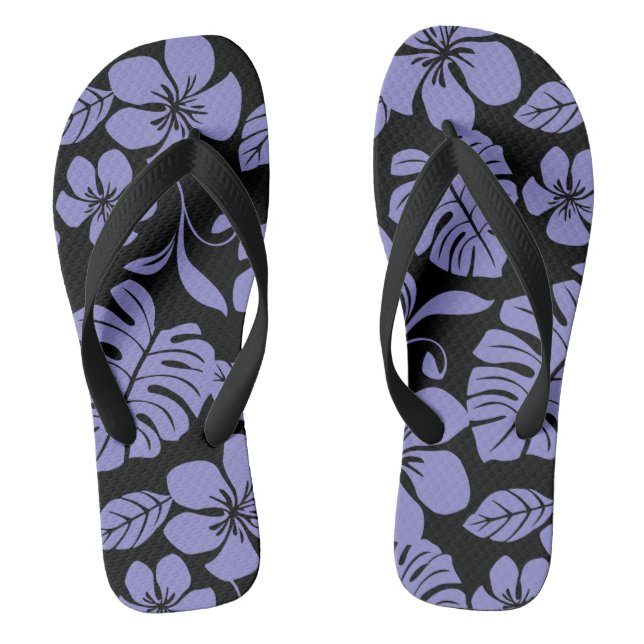 CHANCLAS PINK BIKINI (NEGRO//LAVENDERO) (Plantilla)