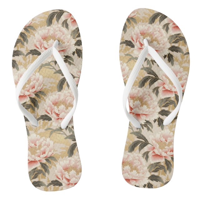Chanclas Pink Peony Flip Flops (Plantilla)