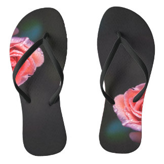 Chanclas Pink Rose with Dew