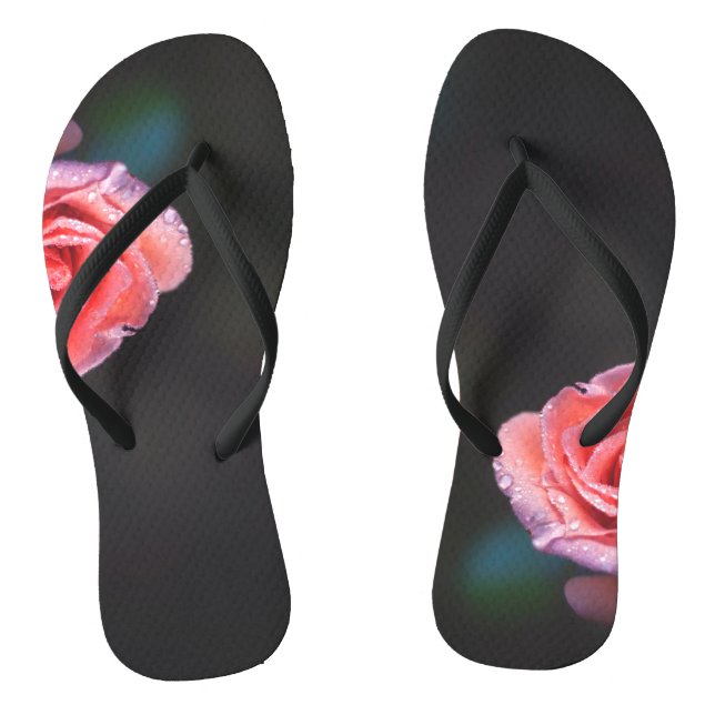 Chanclas Pink Rose with Dew (Plantilla)