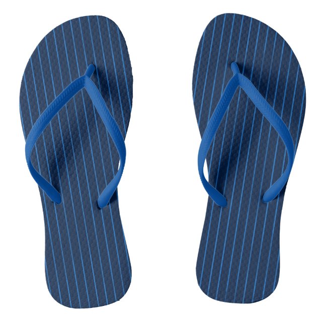 Chanclas Pinstripes azules de la marina (Plantilla)