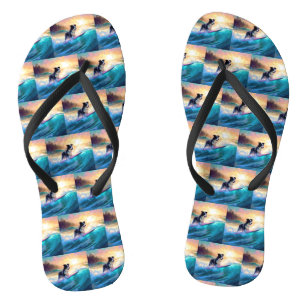 Chanclas Pintado de surf en la playa de Collie