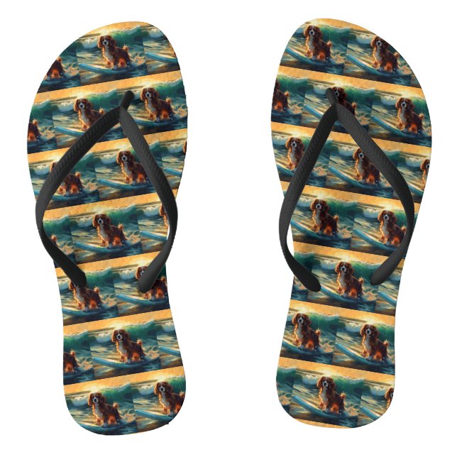 Chanclas Pintura Cavalier King Beach para surf (Plantilla)
