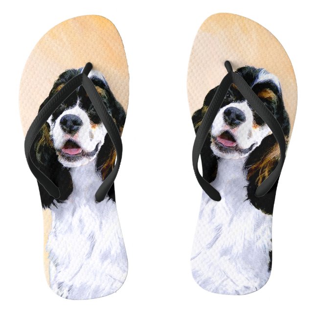 Chanclas Pintura de Cocker Spaniel (Parti) - Arte Perro Ori (Plantilla)