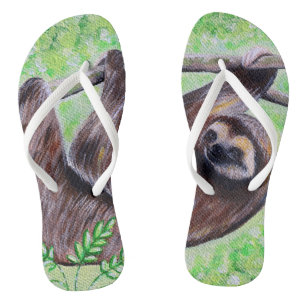 Chanclas Pintura de eslogan