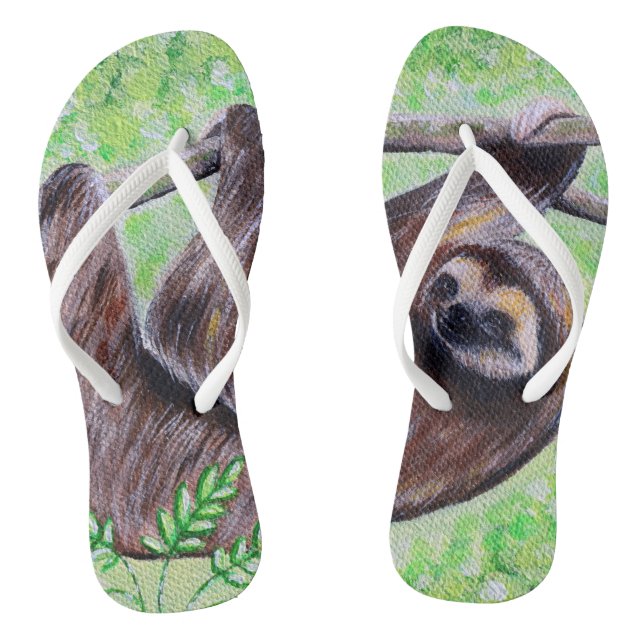 Chanclas Pintura de eslogan (Plantilla)