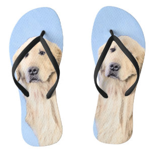Chanclas Pintura de Golden Retriever - Cute original Dog Ar