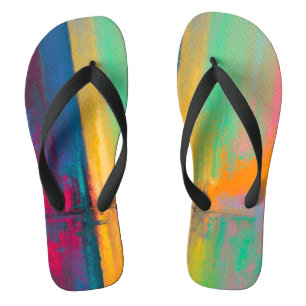 Chanclas Pintura de salpicadura