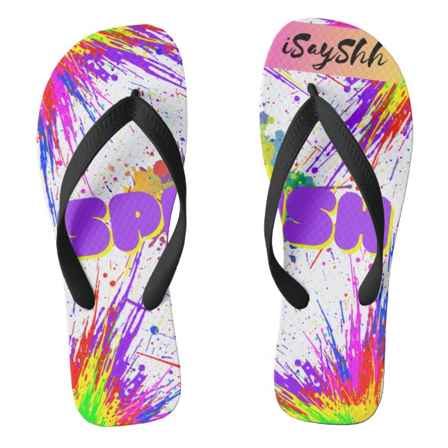Chanclas pintura de salpicadura (Plantilla)
