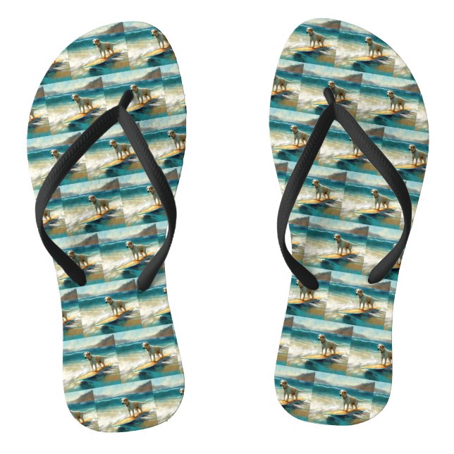 Chanclas Pintura de surf de Anatolian Shepherd Beach (Plantilla)