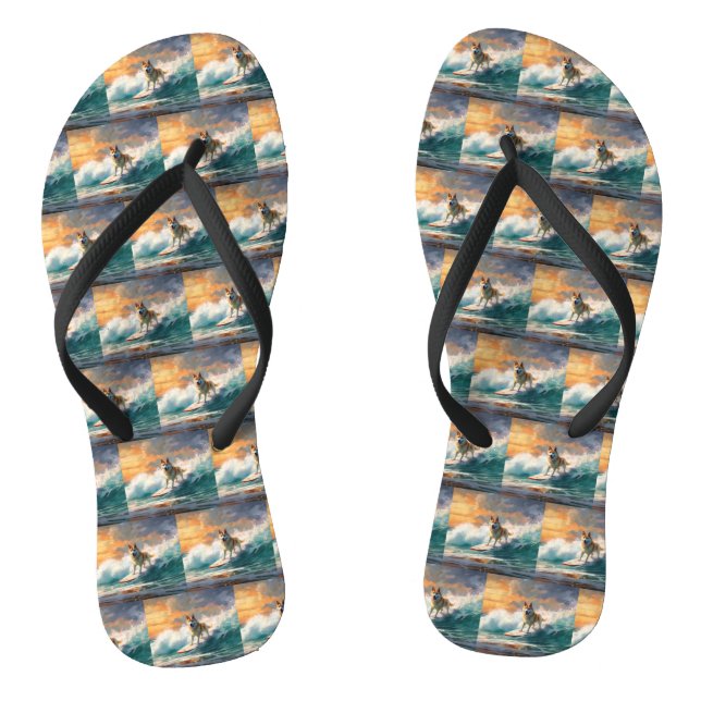 Chanclas Pintura de surf en la playa Akita (Plantilla)