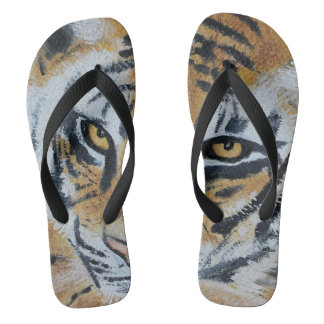 Chanclas Pintura de tigres