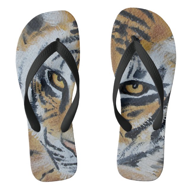 Chanclas Pintura de tigres (Plantilla)