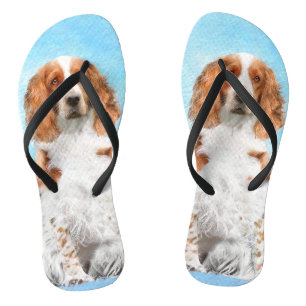 Chanclas Pintura de Welsh Springer Spaniel - Arte de Perro