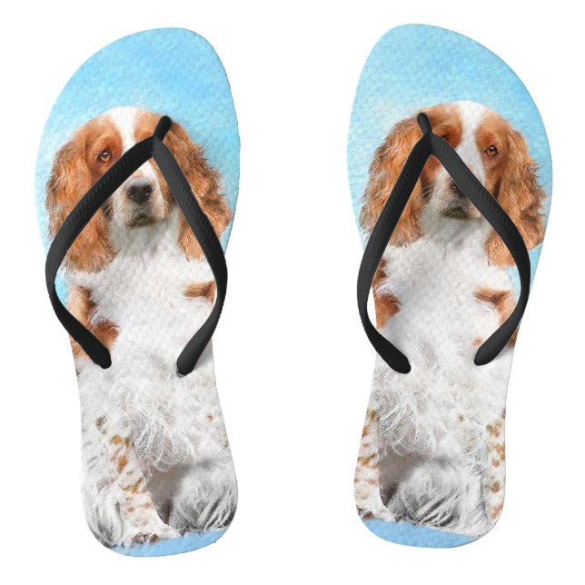 Chanclas Pintura de Welsh Springer Spaniel - Arte de Perro  (Plantilla)