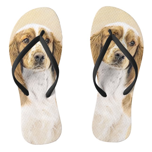 Chanclas Pintura de Welsh Springer Spaniel - Arte original  (Plantilla)