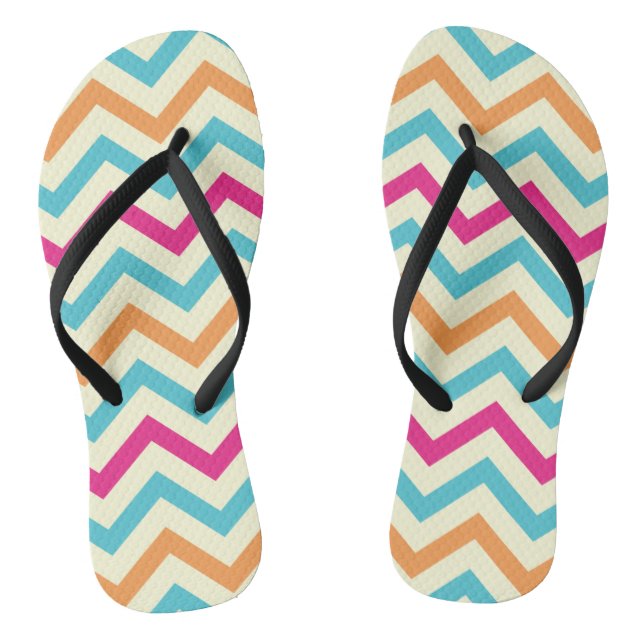 Chanclas Pintura geométrica de diseño colorido (Plantilla)