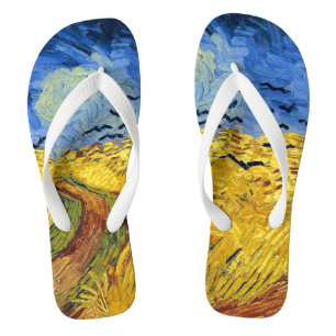 Chanclas Pintura impresionista de Van Gogh Wheat Fields