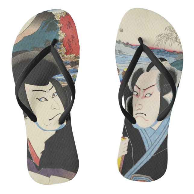Chanclas Pintura japonesa de Ukiyoe (Plantilla)