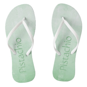 Chanclas Pistachio gris suave abstracto sombrío Su nombre