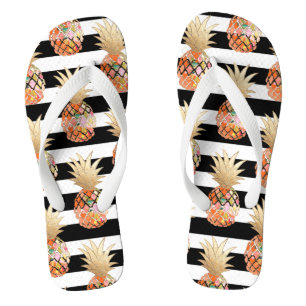 Chanclas PixDezines Aloha Pineapples+Stripes