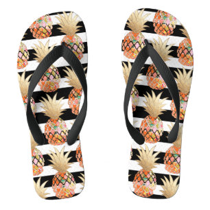 Chanclas PixDezines Aloha Pineapples+Stripes