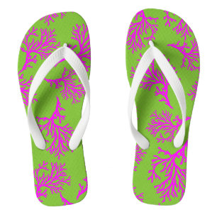 Chanclas PixDezines corales rosados/colores DIY