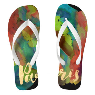 Chanclas PixDezines paris/acuarela fresca