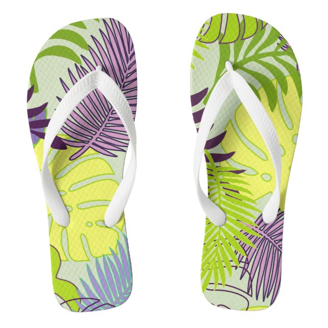 Chanclas PixDezines selva/color de fondo DIY (Plantilla)