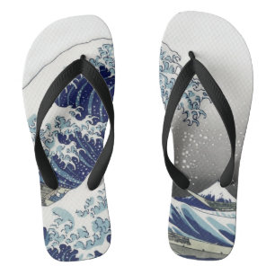 Chanclas PixDezines Vintage, Gran Ola, Hokusai 葛飾北斎の神奈川沖浪