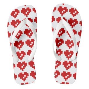 Chanclas Pixel Heart 8 Bit Love