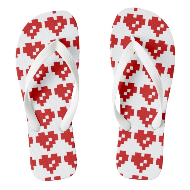 Chanclas Pixel Heart 8 Bit Love (Plantilla)