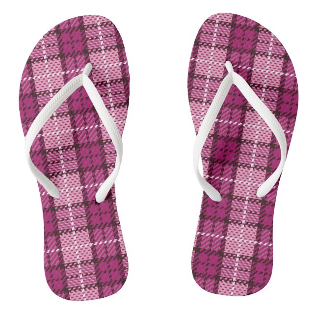 Chanclas Pixel Plaid_Magenta-Black (Plantilla)
