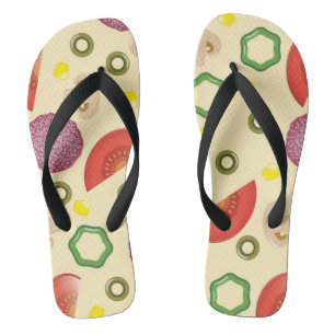Chanclas Pizza patrón 2