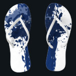 Chanclas Placa de pintura azul - Oferta de fiesta de casami<br><div class="desc">La bandeja azul de pintura decora las chanclas que forman parte del diseño de Splatter boda. La oferta de fiestas nupciales azules durante toda la temporada es ideal para ofrecer calzado alternativo a los invitados en una boda en la playa. ¿El tono azul real difiere del que imaginaste? ¡Cámbialo! ¿Explorar...</div>