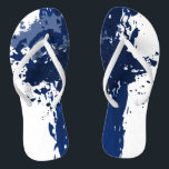 Chanclas Placa de pintura azul - Oferta de fiesta de casami<br><div class="desc">La bandeja azul de pintura decora las chanclas que forman parte del diseño de Splatter boda. La oferta de fiestas nupciales azules durante toda la temporada es ideal para ofrecer calzado alternativo a los invitados en una boda en la playa. ¿El tono azul real difiere del que imaginaste? ¡Cámbialo! ¿Explorar...</div>