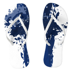 Chanclas Placa de pintura azul - Oferta de fiesta de casami