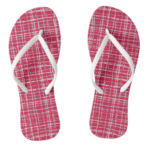 Chanclas Placa trenzada de magenta
