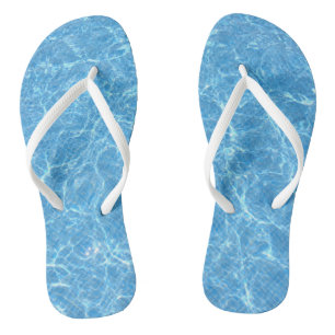Chanclas Plantilla de agua azul para adultos con tirantes d