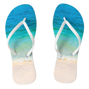 Chanclas Plantilla de arena costera de olas de playa person
