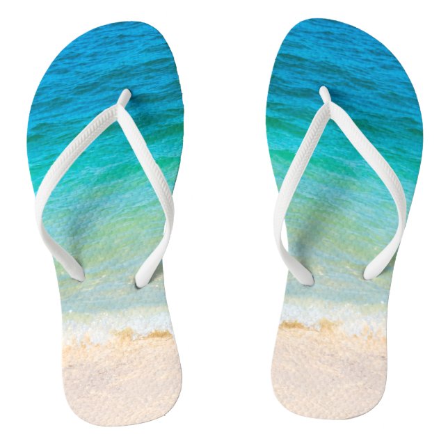 Chanclas Plantilla de arena costera para adultos con olas d (Plantilla)